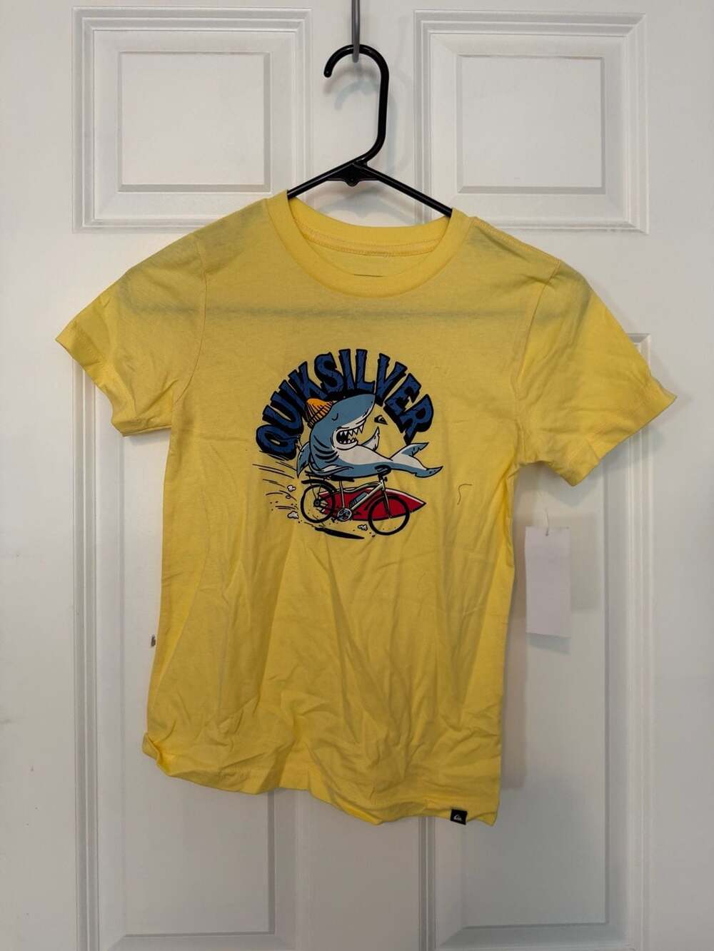 Quiksilver Boys At Risks Graphic T-Shirt Yellow Size 7